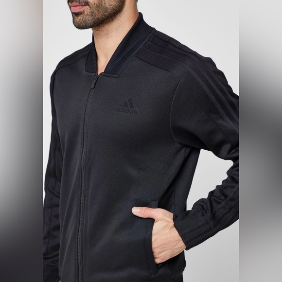 *NEW* Adidas Men's Black ID Track Bomber Jacket - Picture 2 of 11